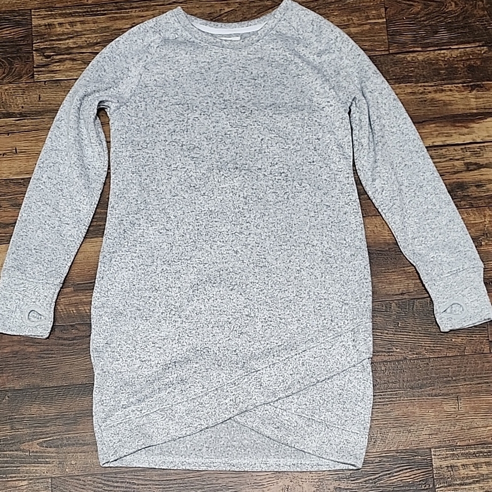 Heather Grey Long Sleeve Tunic Dress